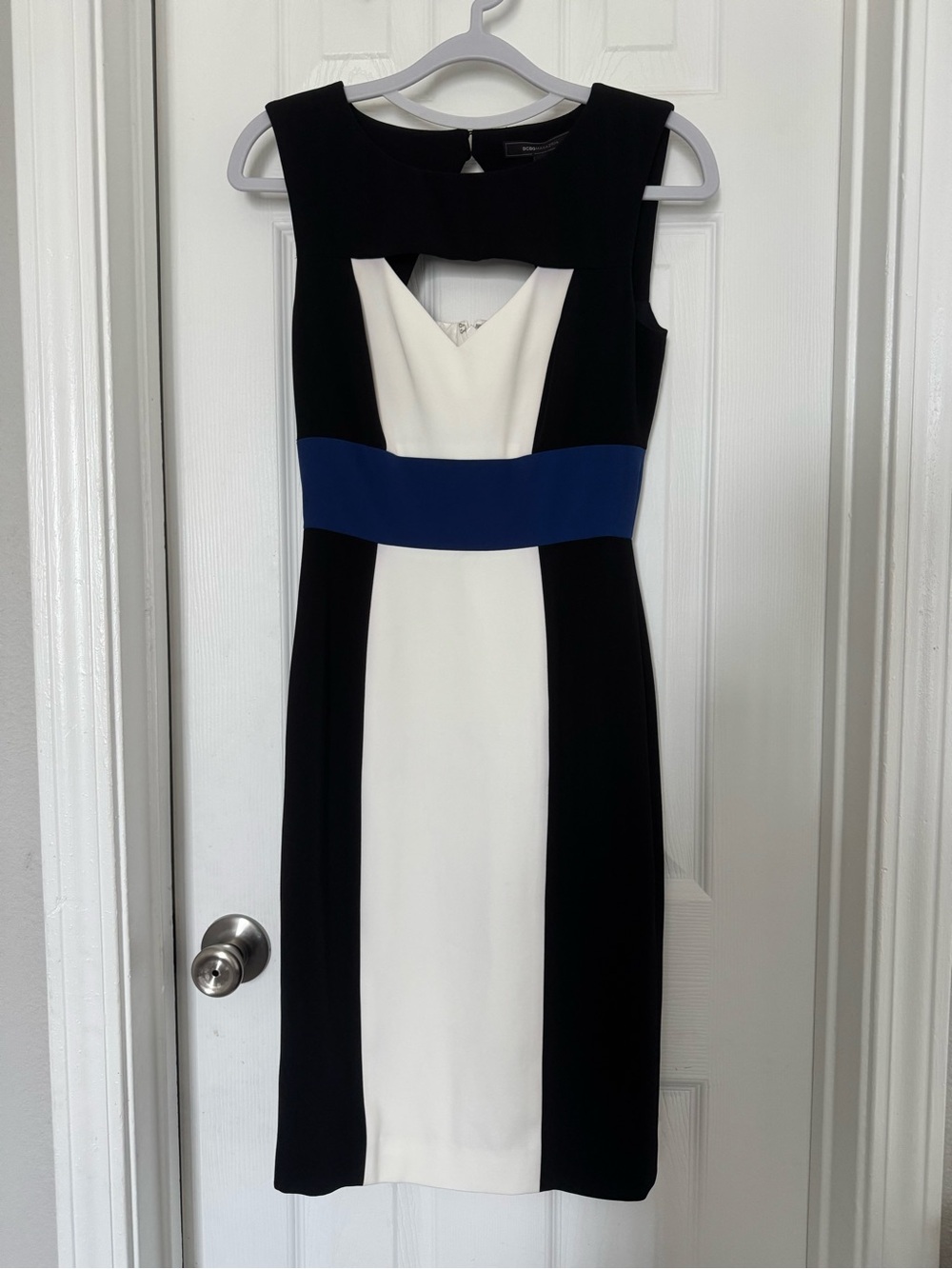 BCBGMAXAZRIA Antonella Colorblock Cutout Dress NWT Size 0